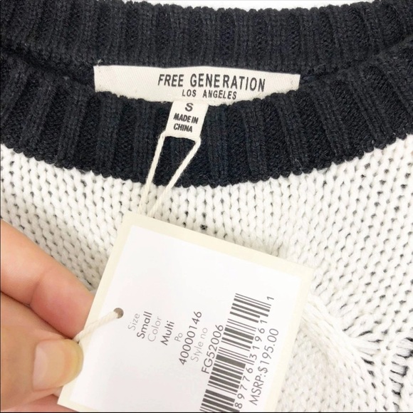 Colorblock ribbed cable knit fringe sweater weather outfit - Picture 14 of 14